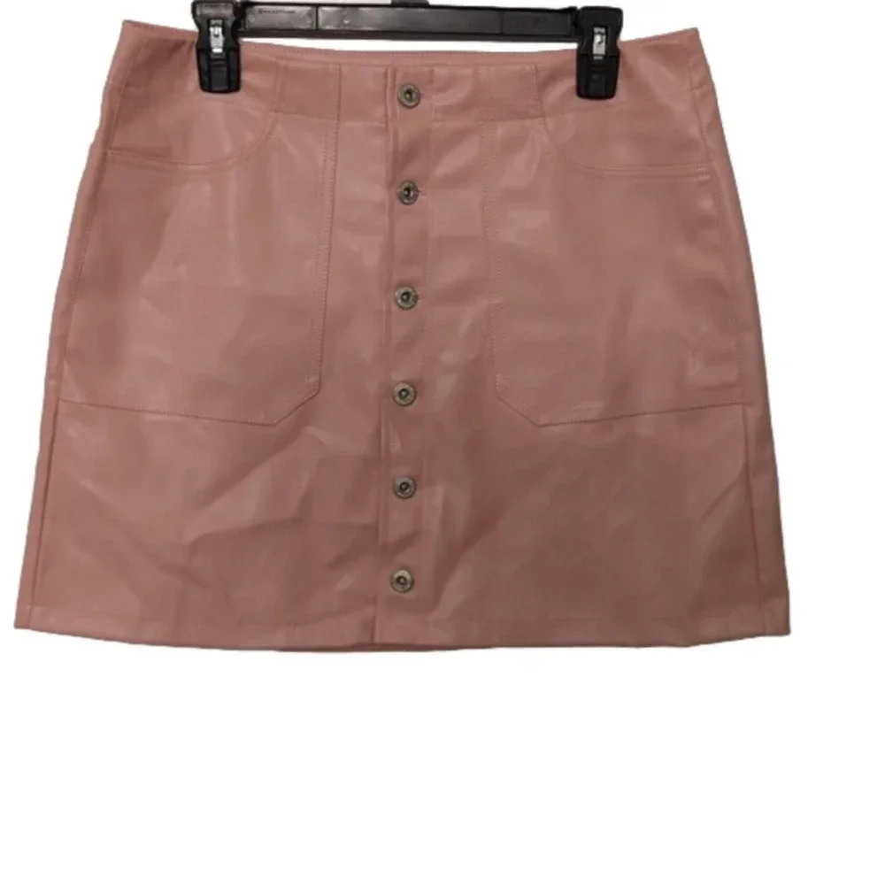 JESSICA Simpson women's pink button up front skirt